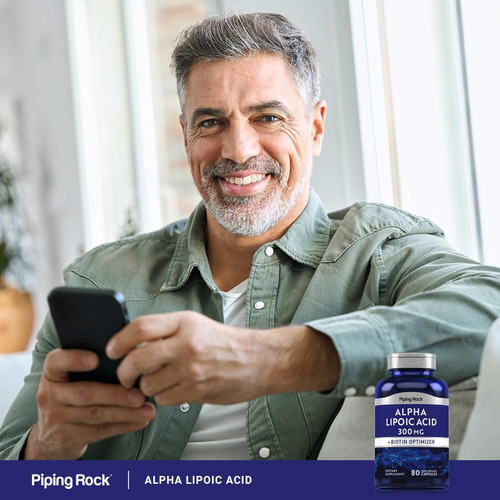Ácido Alfa Lipóico Piping Rock 300mg | Plus Otimizador De Bi - Imagem 5