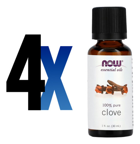 Óleo De Cravo 30ml Now Foods 100% Puro Importado 4un - Imagem 2