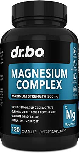 Cápsulas De Suplemento De Complexo De Magnésio 500mg - Supo
