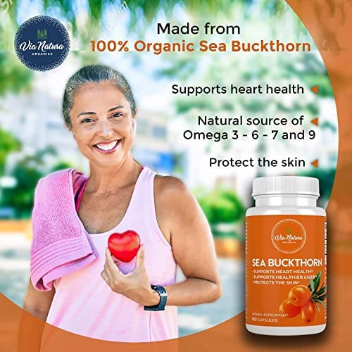 Via Natura Organics Cápsulas De Espinheiro Marinho 1000mg | - Imagem 3