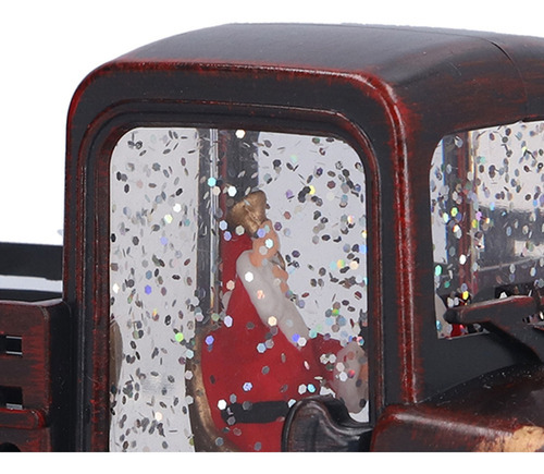 A Luz Retro Da Noite Do Carro Do Natal Conduziu A Lanterna D - Imagem 7
