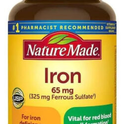 Nature Mades Iron Genérico, 65 Mg, Pacote De 365 Comprimidos