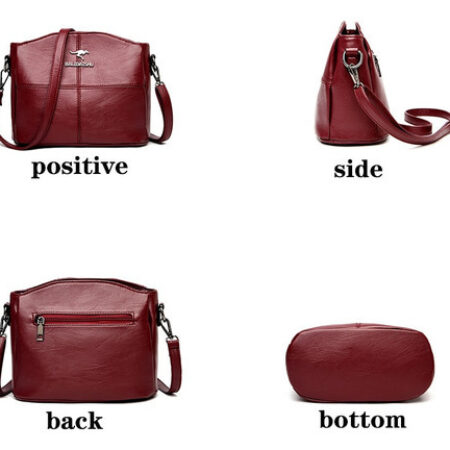 Bolsa De Ombro Tiracolo Em Couro Sintético Médio Promocional - Imagem 3