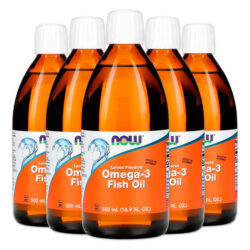 Ômega-3 Fish Oil Now Foods 500ml Sabor Limão Importado 5un