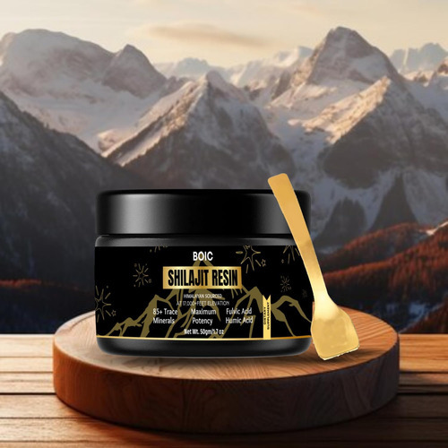 Resina Boic Pure Black Himalaya Shilajit Beneficia Energia E - Imagem 2