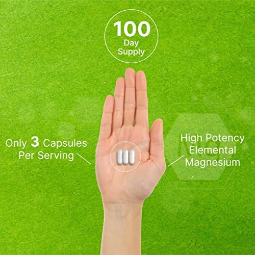 Glicinato De Magnésio 400mg | Magnésio Elemental - 300 Cápsu - Imagem 5