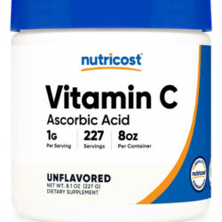Vitamina C Em Pó Nutricost Ácido Ascórbico 227g (0,5 Kg)