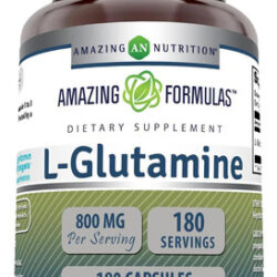 Suplemento De L-glutamina De Fórmulas Incríveis | 800 Mg Por