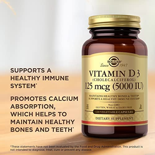 Solgar Vitamina D3 (colecalciferol) 125 Mcg (5000 Ui) - 120 - Imagem 5