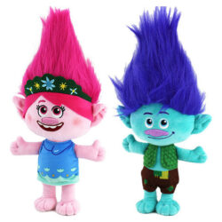 Trolls Band Together Bobbi Blanche Boneca De Pelúcia 2 Peças