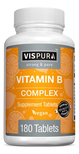 Vitamina B-12 Marca Vispura, 2,5 Mcg, 180 Pastilhas