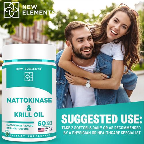 Suplemento Nattokinase 4000 Fu Orgânico Com Óleo De Krill An - Imagem 6