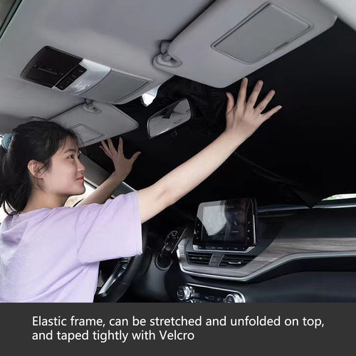F Portable Car Sunshade Summer Front Windshield Sunshad 0332 - Imagem 5