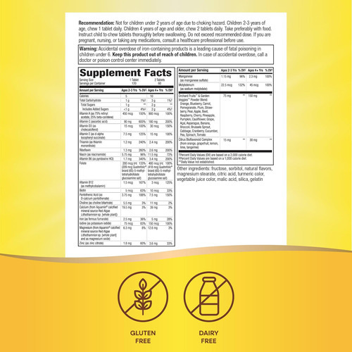 Natureza Viva! Multivitamínico Mastigável Diário Para Crianç - Imagem 5