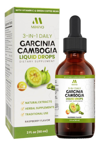 3 -in -1 Garcinia Cambogia Liquid Gotas - Extrato Natal Com