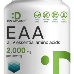 Aminoácidos Essenciais (eaa) 2000mg Por Porção, 300 Cápsulas