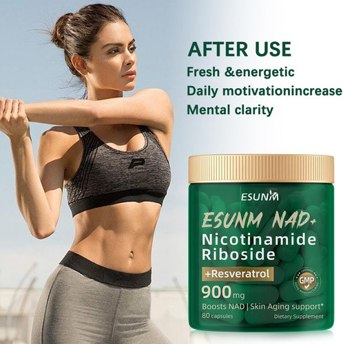 Nicotinamida Ribosídeo 900mg, Nad+ Suplemento Resveratrol Su - Imagem 4