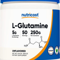 Suplemento Nutricost L-glutamina Em Pó 250g Vegano
