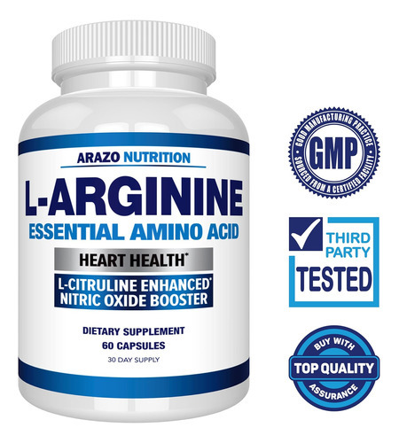 Arazo Nutrition Premium L Arginina - 1340mg Óxido Nítrico... - Imagem 2