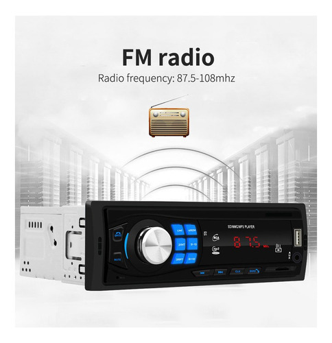 Car Mp3 Bluetooth Call Car Player Rádio Usb Flash - Imagem 11