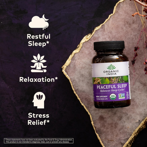 Suplemento De Ervas Para Sono Pacífico Da Organic India - Su - Imagem 2