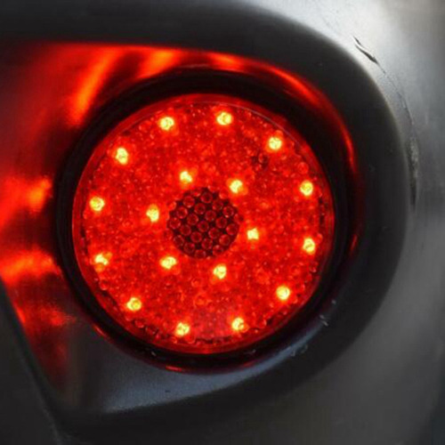 1 Par De Refletor De Pára-choque Traseiro Led Redondo De 5,8 - Imagem 3
