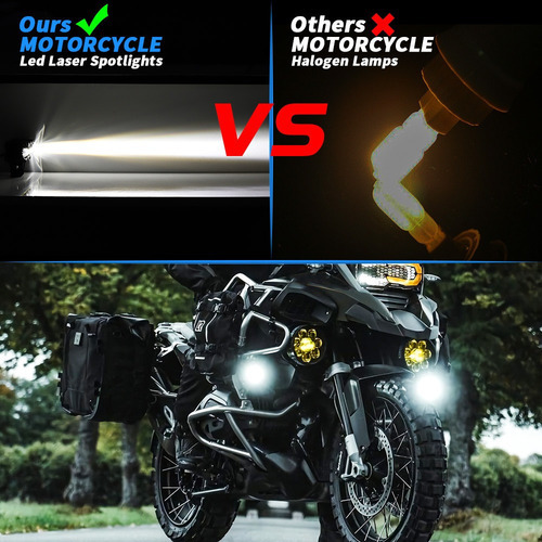 Par Super Farol Led Cree 80w Forte Auxiliar Milha Carro Moto - Imagem 5
