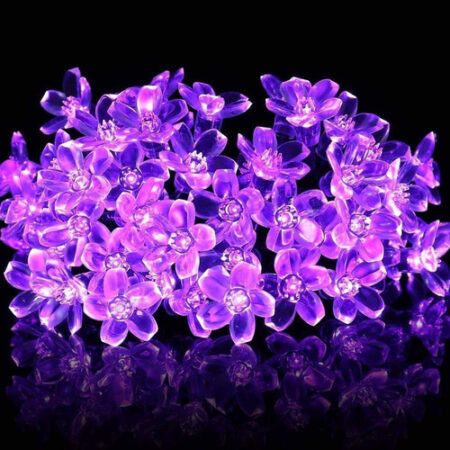 5m Luzes Natal Ao Ar Livre Luz Solar Da Corda Da Flor 20led- - Imagem 50