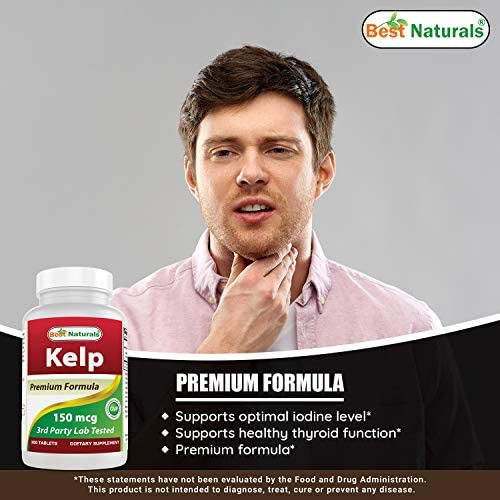 Melhor Suplemento Natural De Algas, Comprimido De 150 Mcg, - Imagem 3