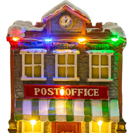 Musical Iluminado Natal Aldeia Casa Estatueta Decoração De - Imagem 13