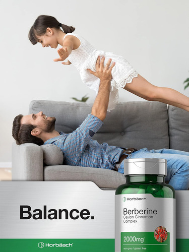 Horbaach Berberine Plus Canela Do Ceilão | 2000mg | 120 Cáps - Imagem 6