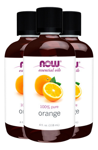 Óleo De Laranja Now Foods 118ml Puro Importado 3un