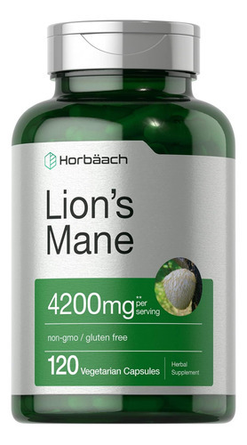 Extrato De Cogumelo Juba De Leão Horbäach | 4200mg | 120 Cáp