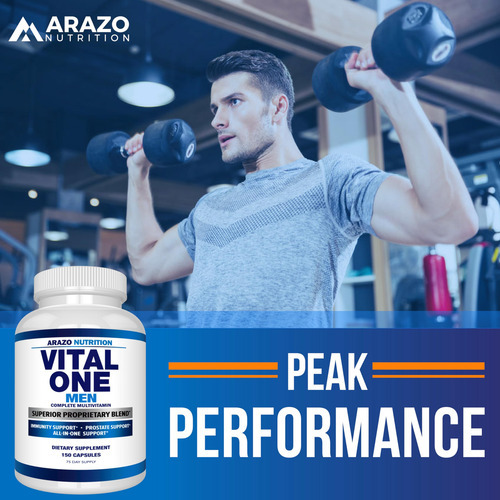 Suplemento Arazo Nutrition Vital One Multivitamínico Masculi - Imagem 5