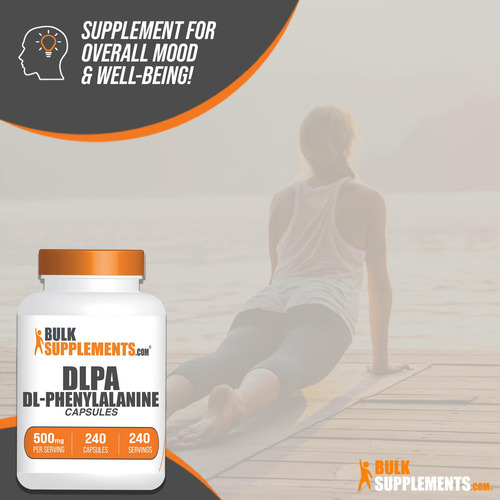 Suplemento Bulksupplements.com Dl-fenilalanina 500 Mg 240 Ca - Imagem 5