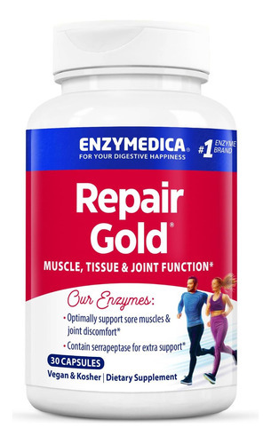 Enzymedica, Reparo Ouro, Enzimas Proteolíticas, Suplemento D