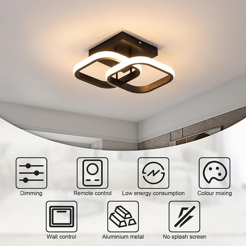 Luminária Pendente Moderna, Quarto, Luz Led De 20 Cm - Imagem 5