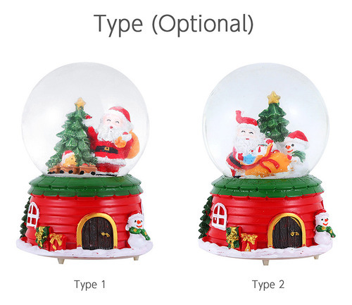 Decoração De Bola De Cristal: Presente De Globo De Neve Mus - Imagem 7