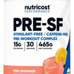 30 Porções De Limonada Rosa Pré-treino Nutricost Stim-free