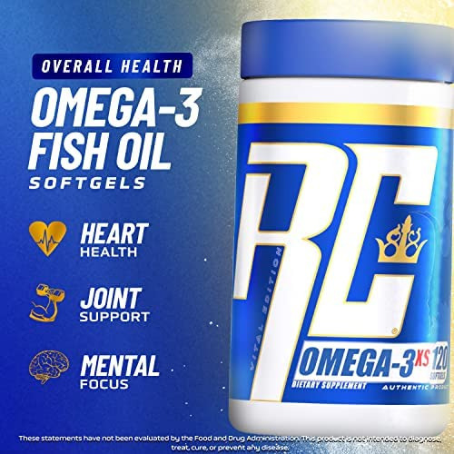 Óleo De Peixe Omega-xs Da Série Ronnie Coleman Com Cápsulas - Imagem 3