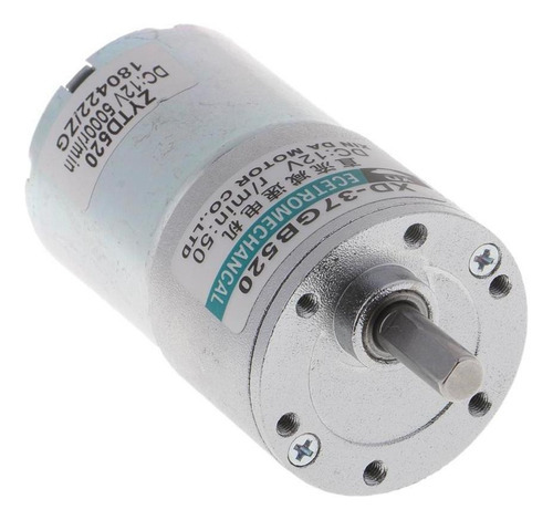 Motor Dc 12v Mini Motor Elétrico, Motor Dc Engrenagem 50rpm - Imagem 5