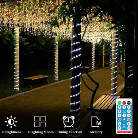 Luzes De Corda Solares Externas, 22 Metros 200led — foto 6 Luzes De Corda Solares Externas, 22 Metros 200led — foto 6