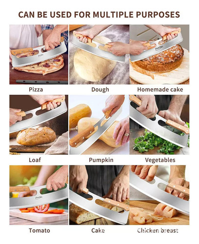 Pizza Rocker Grande Cortador De Pizza Profissional Com Alça - Imagem 4