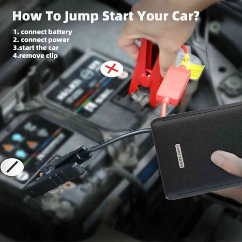 Bateria De Emergência Portátil Booster Pack Jump Starter Car - Imagem 7