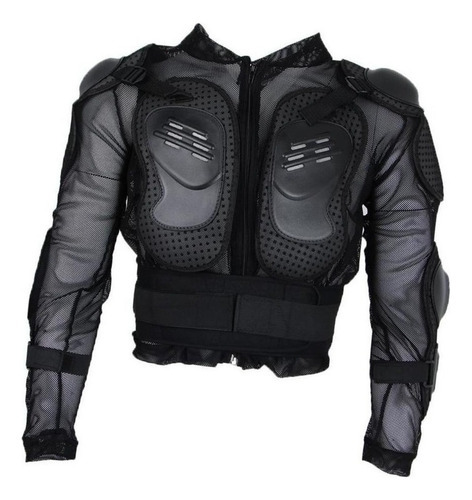 Jaqueta Protetora Armadura De Motorcross Racing Preta