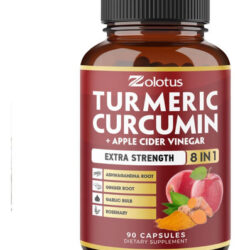 Cápsulas De Curcumina De Cúrcuma + Vinagre De Cidra 7 Em 1,