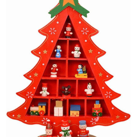 Decoração De Mesa De Madeira Árvore De Natal Div Ornamentos2 - Imagem 6