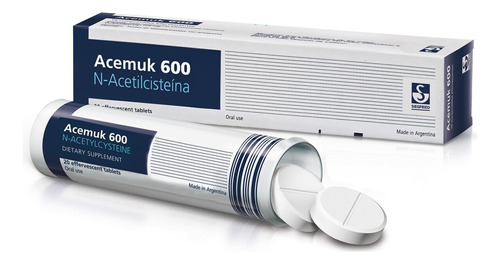 Acemuk N -acetilcisteína (nac) 600mg - Suporta Saúde Respira
