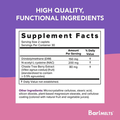 Barimelts Hormonal Balance + Com Dim, Nac E Chasteberry - Fo - Imagem 2