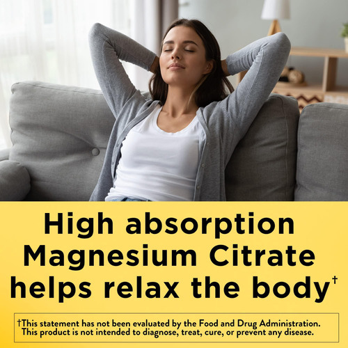 Citrato De Magnésio De Alta Absorção Nature Made 200 Mg Por - Imagem 3